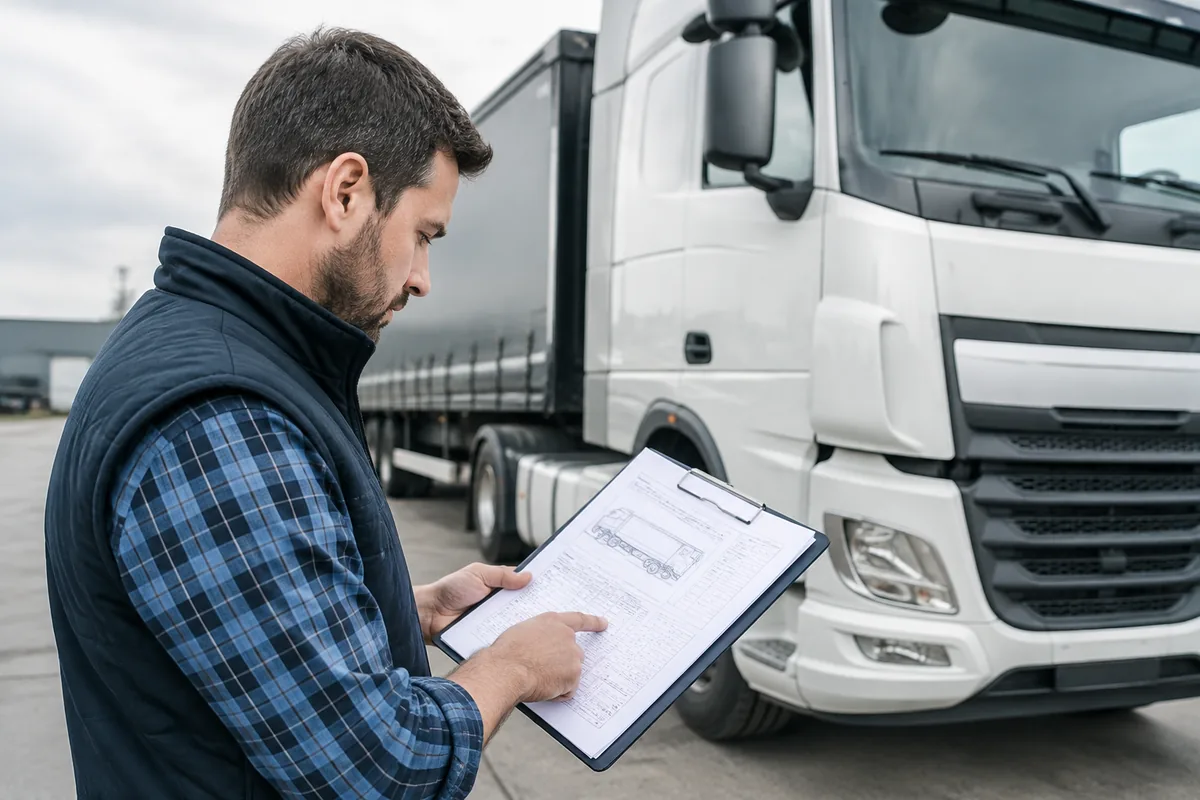 Comment lire une fiche technique de poids lourd avant un transport