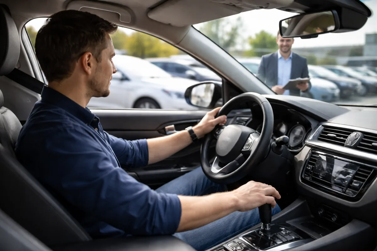 Comment se déroule un essai automobile pour une voiture d'occasion