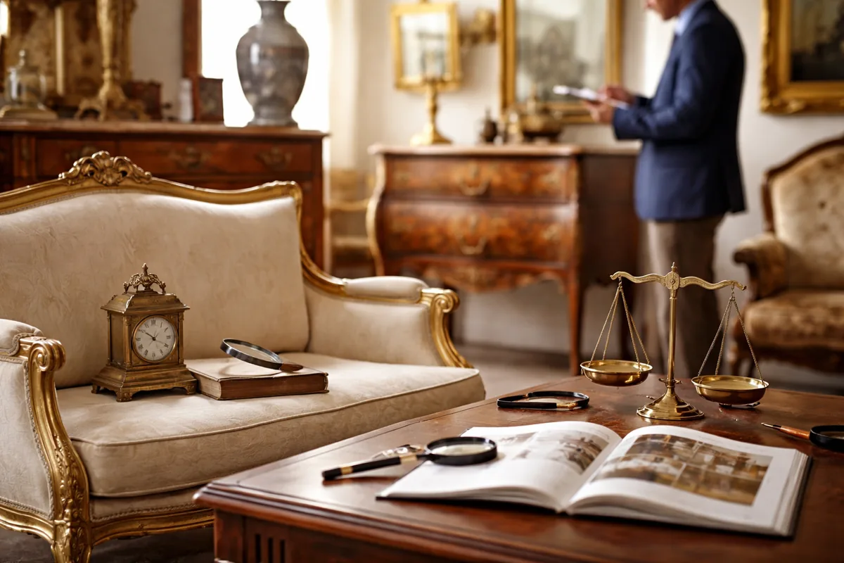 Comment évaluer la valeur d'objets anciens de mobilier avant une adjudication