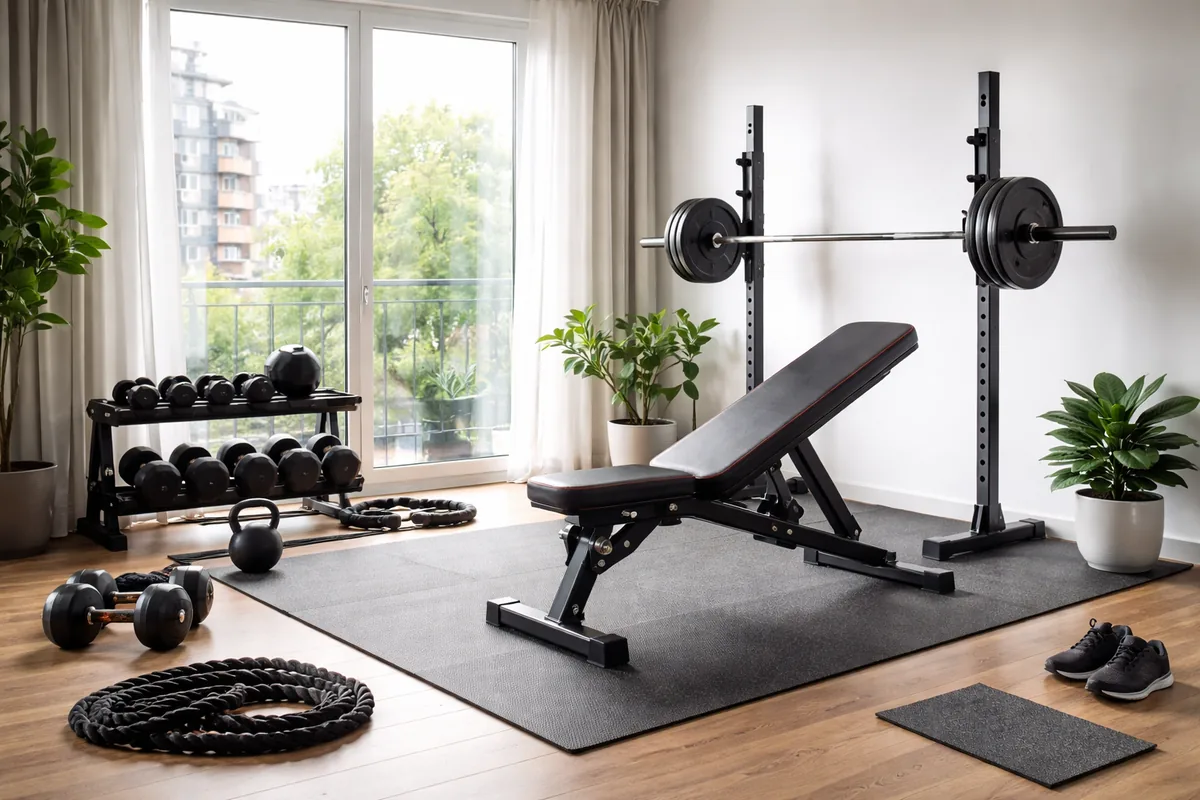 Quel matériel de musculation choisir pour un home gym dans un appartement ?